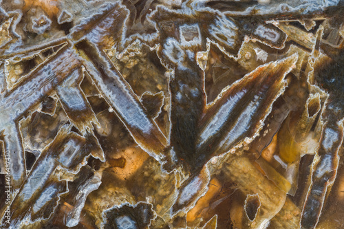 Detail of mineral formations with abstract pattern photo