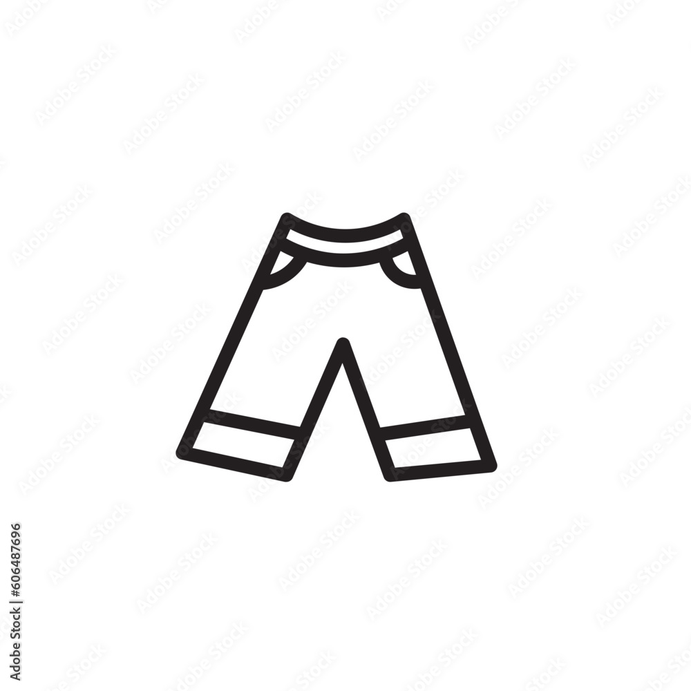 Palazo Pants Jeans Outline Icon Palazo Pants Jeans Outline Icon