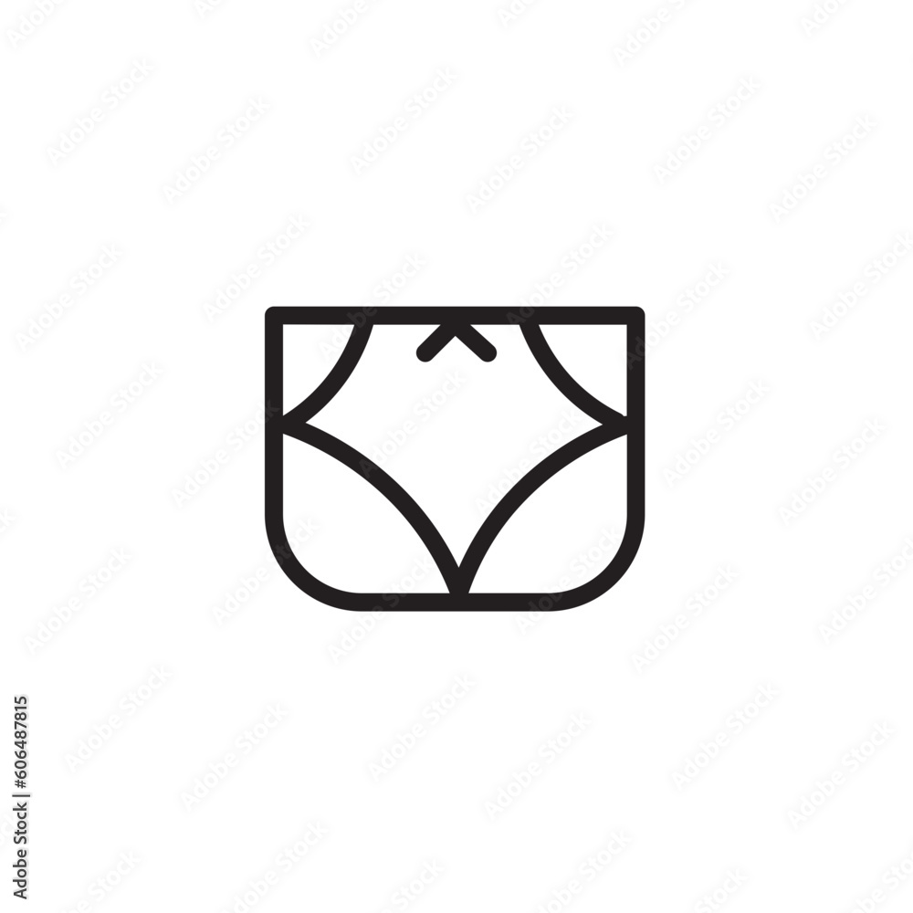Pantie Underpants Women Outline Icon Pantie Underpants Women Outline Icon