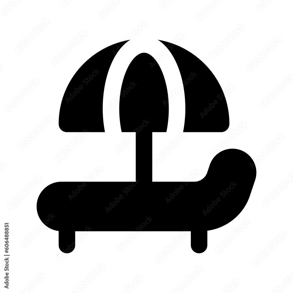 sun umbrella glyph icon sun umbrella glyph icon