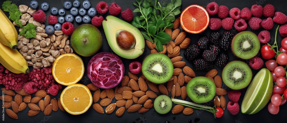 Food ingredients for blending smoothie Food ingredients for blending smoothie