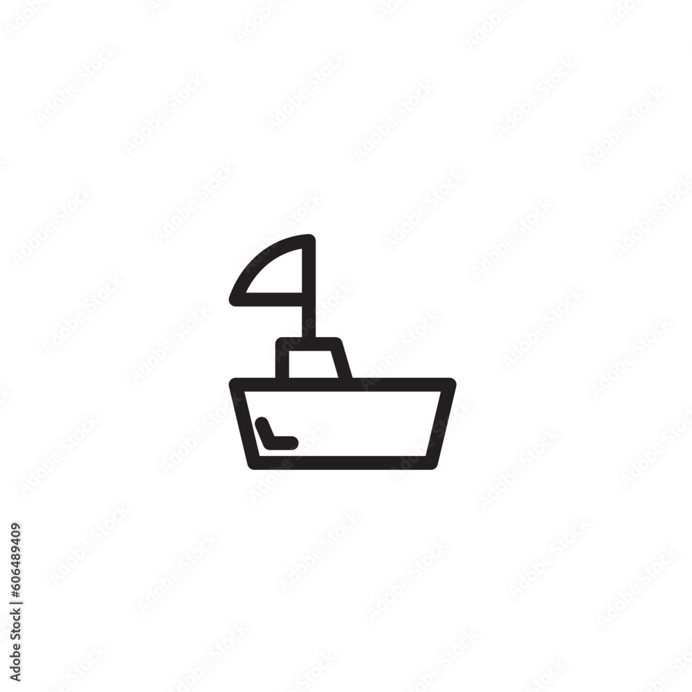 Boat Sail Sea Outline Icon Boat Sail Sea Outline Icon