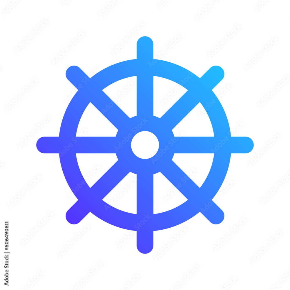 rudder gradient icon rudder gradient icon