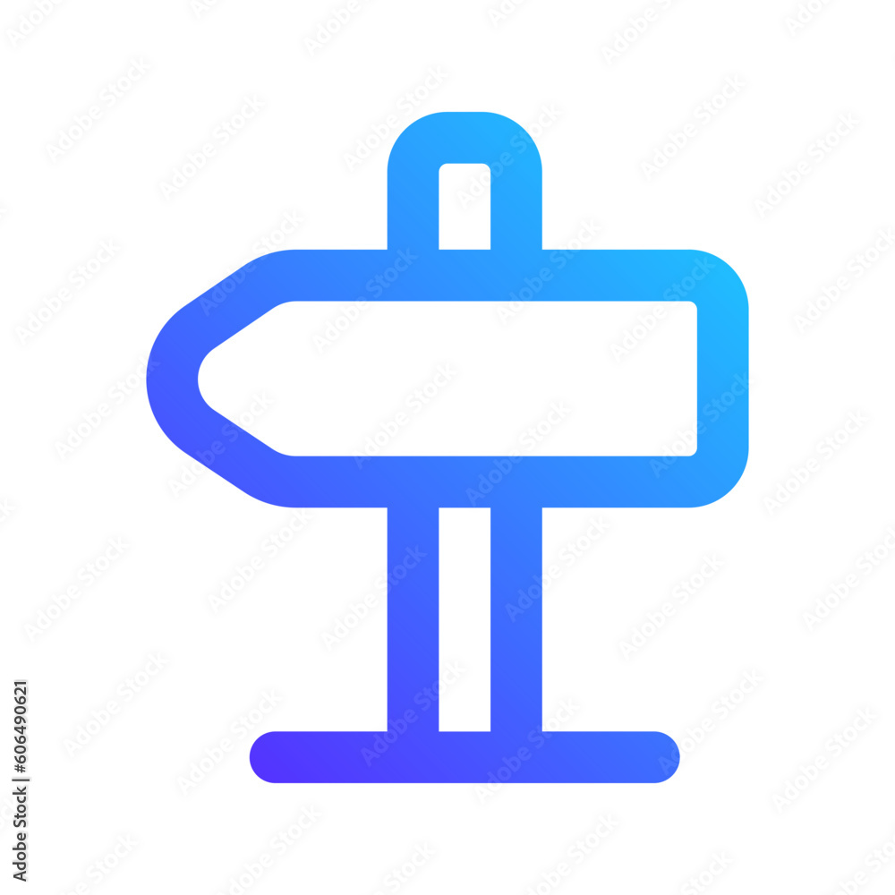 signboard gradient icon signboard gradient icon