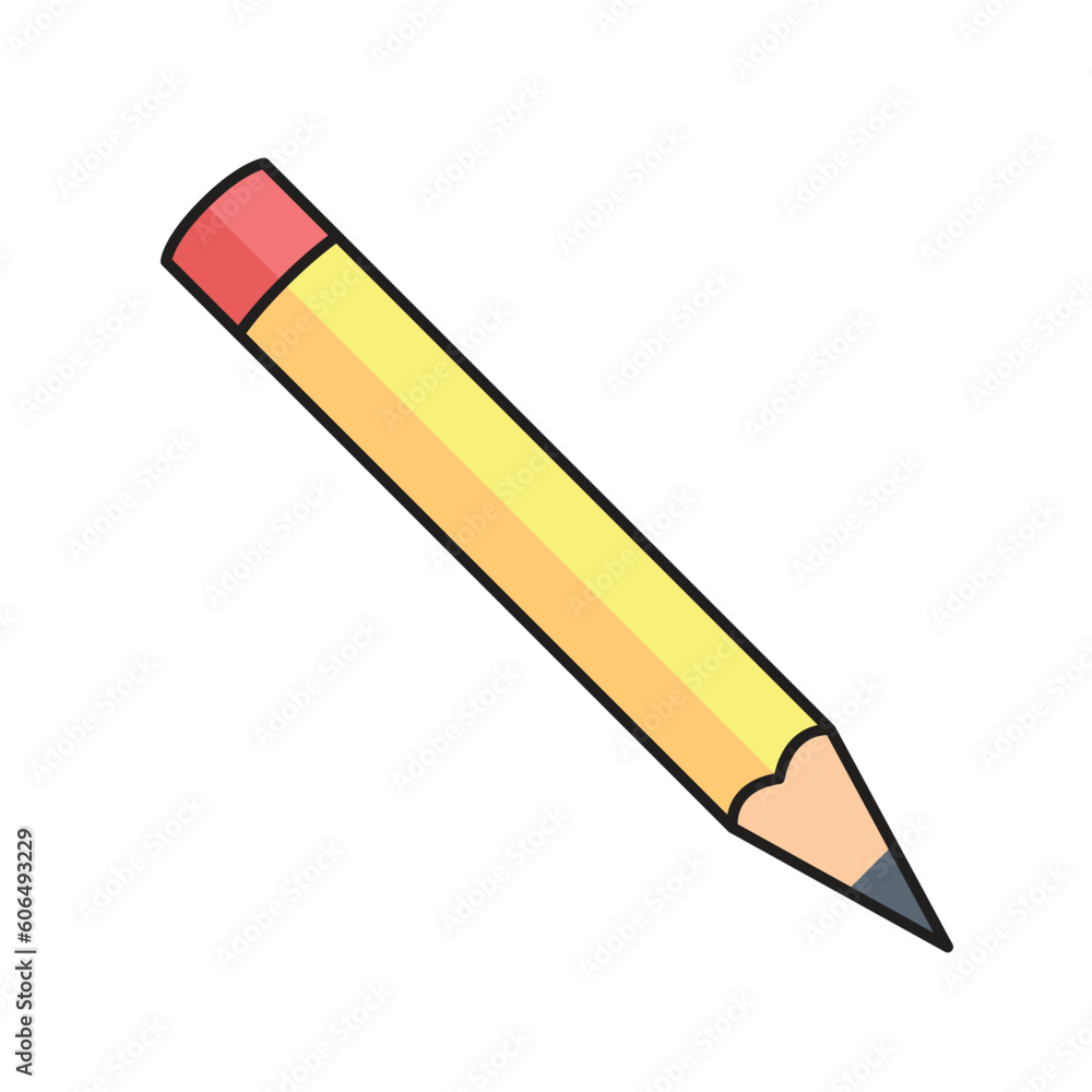 An illustration of a pencil. Isolated Vector Illustration An illustration of a pencil. Isolated Vector Illustration