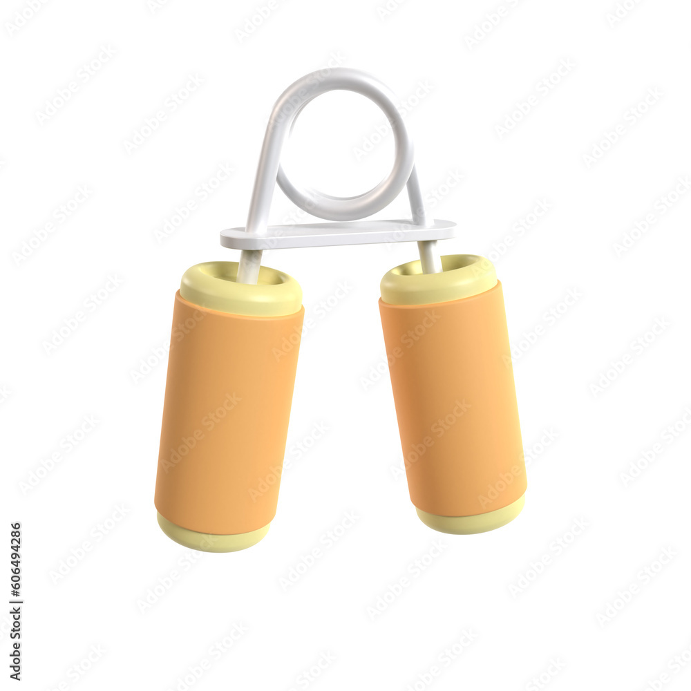 Obraz premium gym hand grip 3d illustration rendering