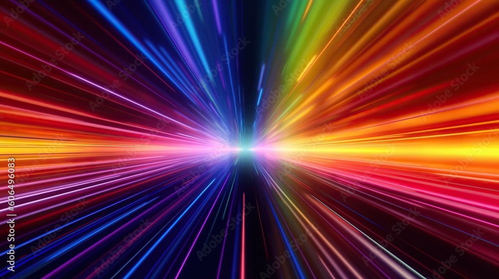 abstract futuristic background with colors glowing neon moving high speed wave lines and bokeh lights. Data transfer concept Fantastic wallpaper, designed by AI.
abstract futuristic background with colors glowing neon moving high speed wave lines and bokeh lights. Data transfer concept Fantastic wallpaper, designed by AI.