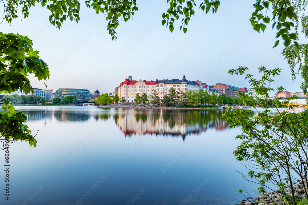 Fototapeta premium Beautiful summer cityscape. Helsinki. Finland