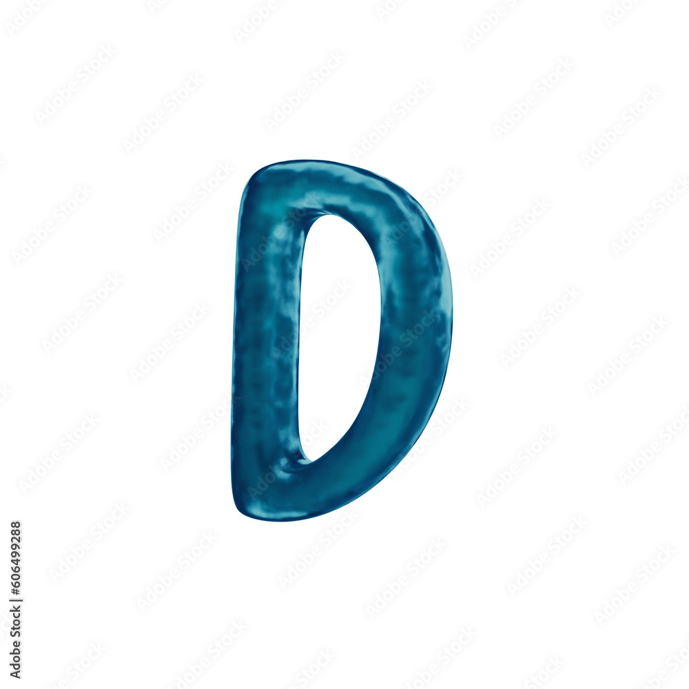 Water Dancing 3D Alphabet or PNG Letters