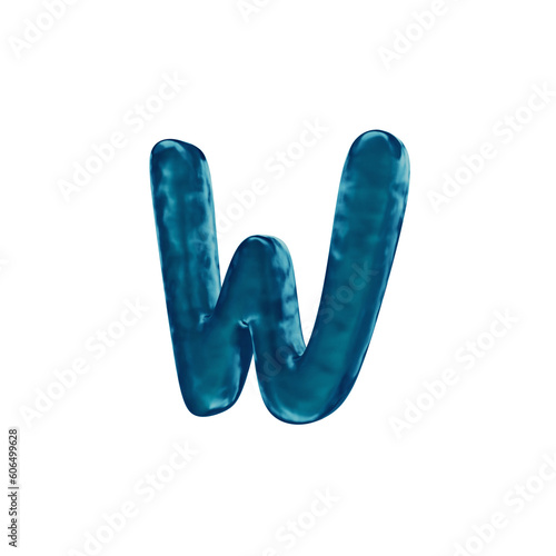 Water Dancing 3D Alphabet or PNG Letters