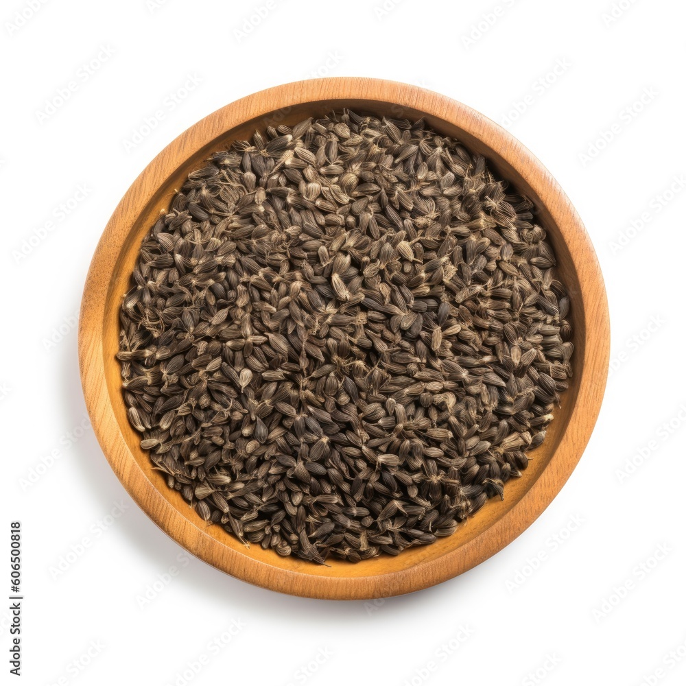 Celery seeds isolated on white background. Generative AI Celery seeds isolated on white background. Generative AI