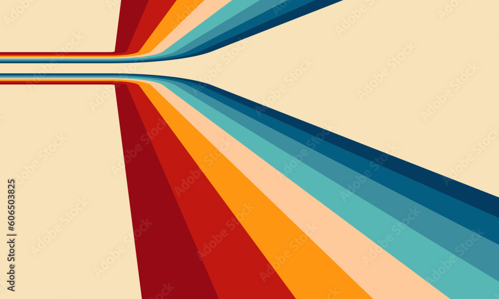 Vintage Striped Backgrounds, Posters, Banner Samples, Retro Colors from the 1970s 1980s, 70s, 80s, 90s. retro vintage 70s style stripes background poster lines. shapes vector design graphic 1980s
