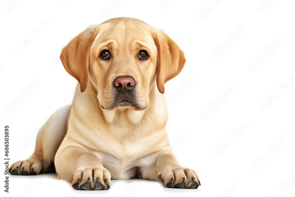 Labrador Retriever isolated on white background