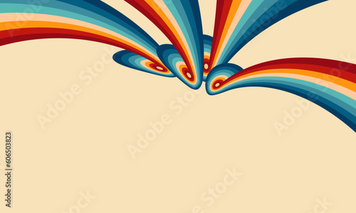 Vintage Striped Backgrounds, Posters, Banner Samples, Retro Colors from the 1970s 1980s, 70s, 80s, 90s. retro vintage 70s style stripes background poster lines. shapes vector design graphic 1980s