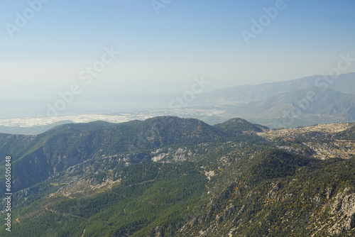  The panorama from Tahtali mountain, Antalya provence, Turkey