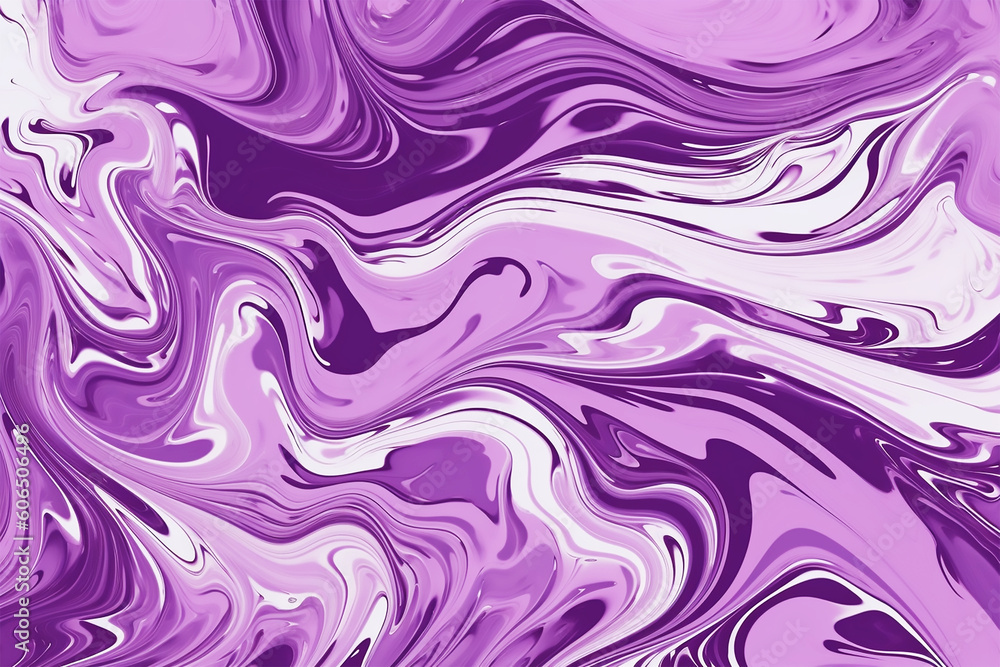 Purple Swirl liquid fluid paint background Generative AI Purple Swirl liquid fluid paint background Generative AI