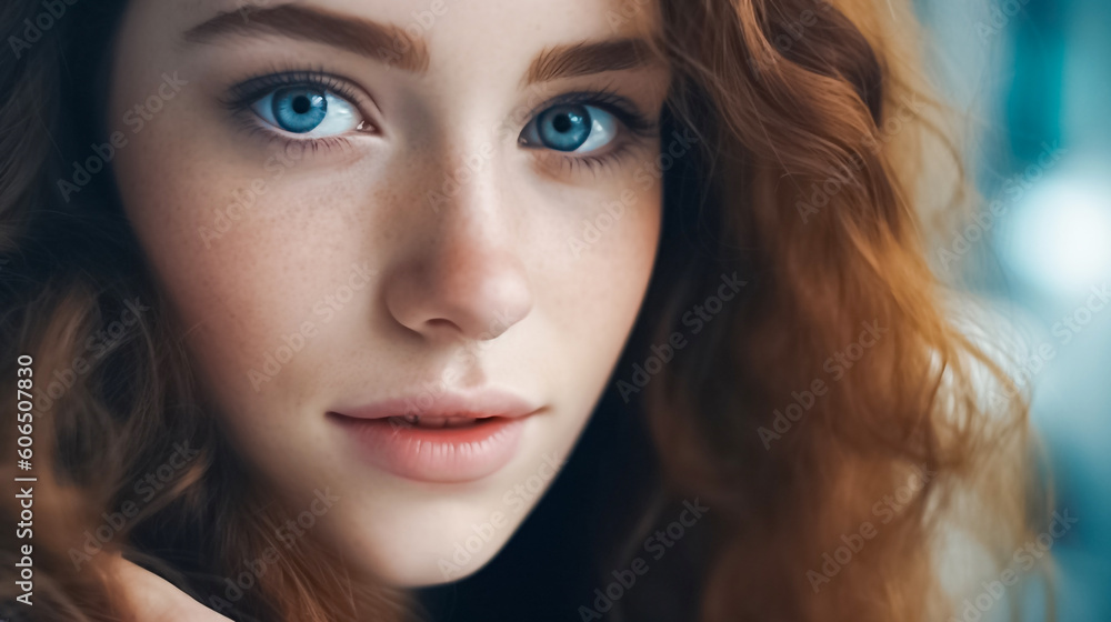 Captivating macro shot of a woman's beautiful eye, revealing intricate details and enchanting colors. generative AI. Captivating macro shot of a woman's beautiful eye, revealing intricate details and enchanting colors. generative AI.