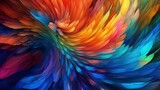 Vivid  abstract background, wallpaper, colour splash. Generative AI