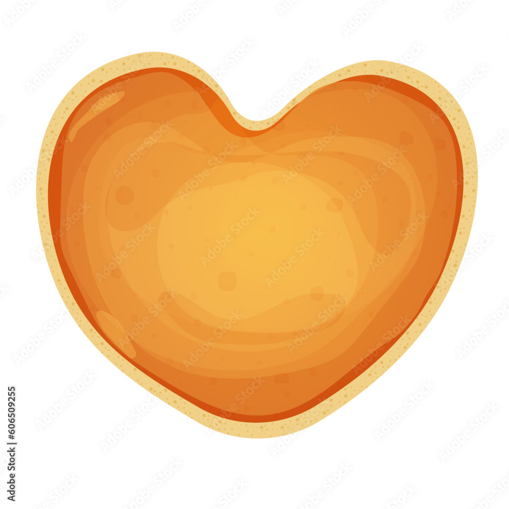 Pancake top view in cartoon style isolated on white background. Circle dessert, breakfast. Pancake top view in cartoon style isolated on white background. Circle dessert, breakfast.