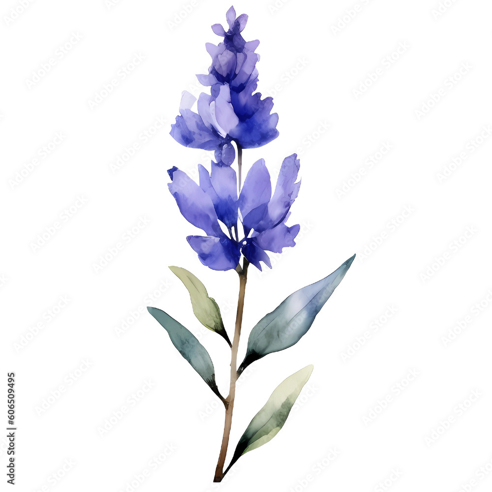 watercolor branch of purple lavender lilac lavender watercolor branch of purple lavender lilac lavender
