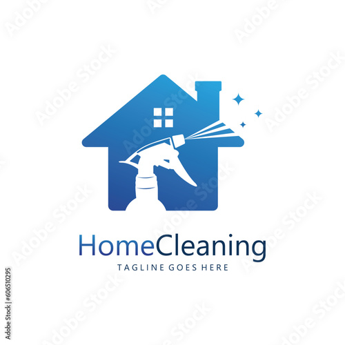 House Cleaning Logo Template Vector Illustration
