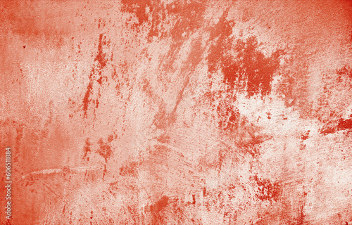 Splatters of red paint resemble fresh blood  their jagged edges contributing to a sense of unease. The stains  reminiscent of Halloween horrors