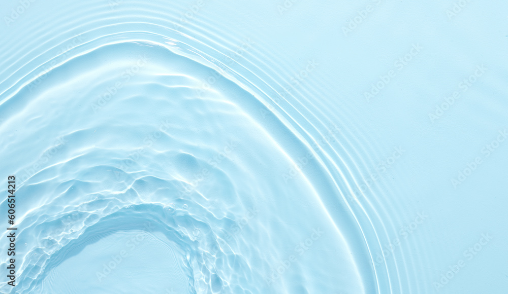 Water blue surface abstract background. Waves and ripples of cosmetic moisturizer with bubbles Water blue surface abstract background. Waves and ripples of cosmetic moisturizer with bubbles