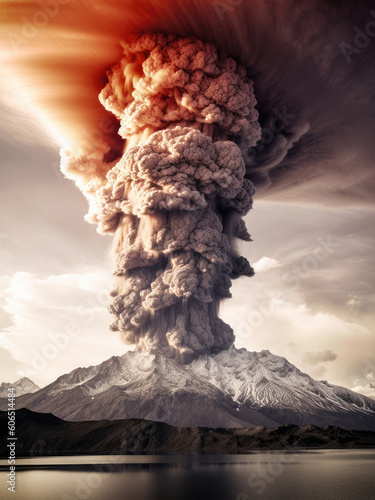 Photo of the volcanic eruption Fagradalsfjall