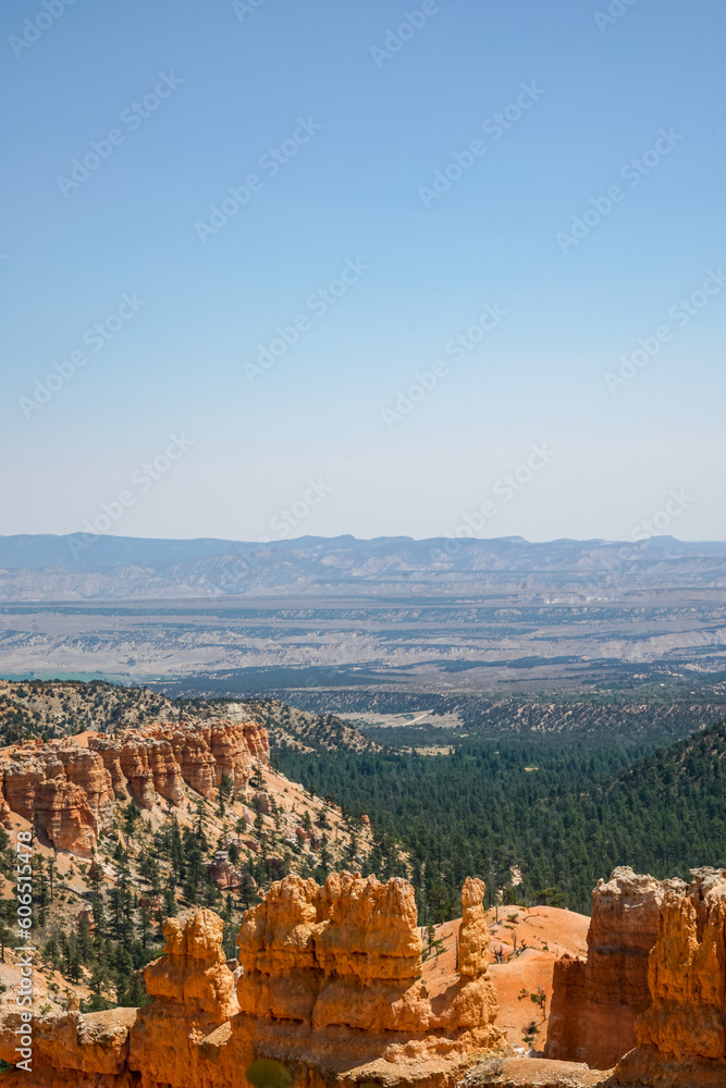 Beautiful view inside Bryce Canyon National Park in Utah