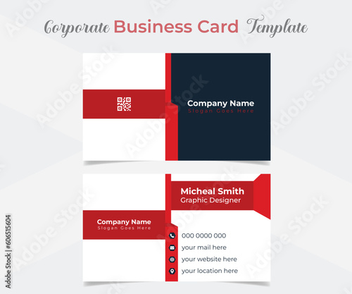 creative and elegant company business card template design