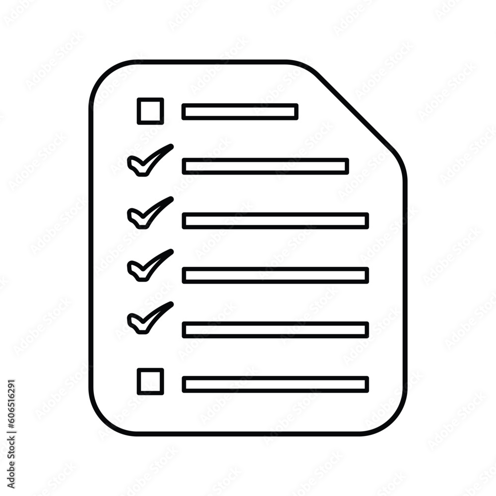 Audit, checklist icon. Line, outline design. Audit, checklist icon. Line, outline design.