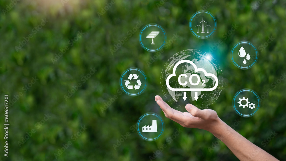 The carbon neutral concept reduces CO2 emissions, reducing global