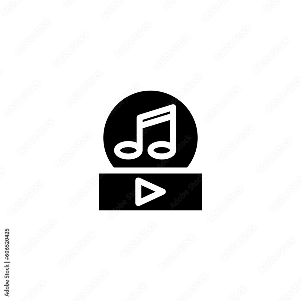 Play Square Circle Solid Icon Play Square Circle Solid Icon