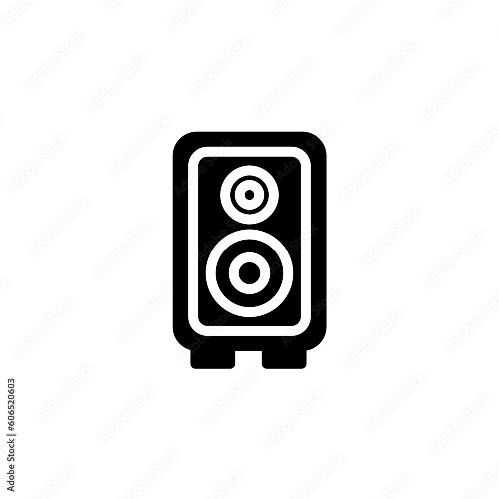 Speaker Sound Bass Solid Icon