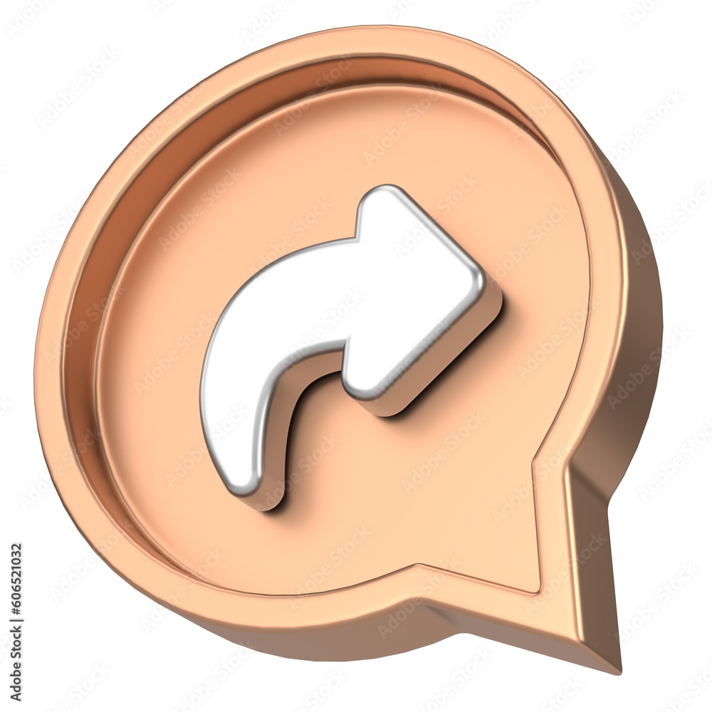 Share icon. Share button. 3D illustration. Share icon. Share button. 3D illustration.