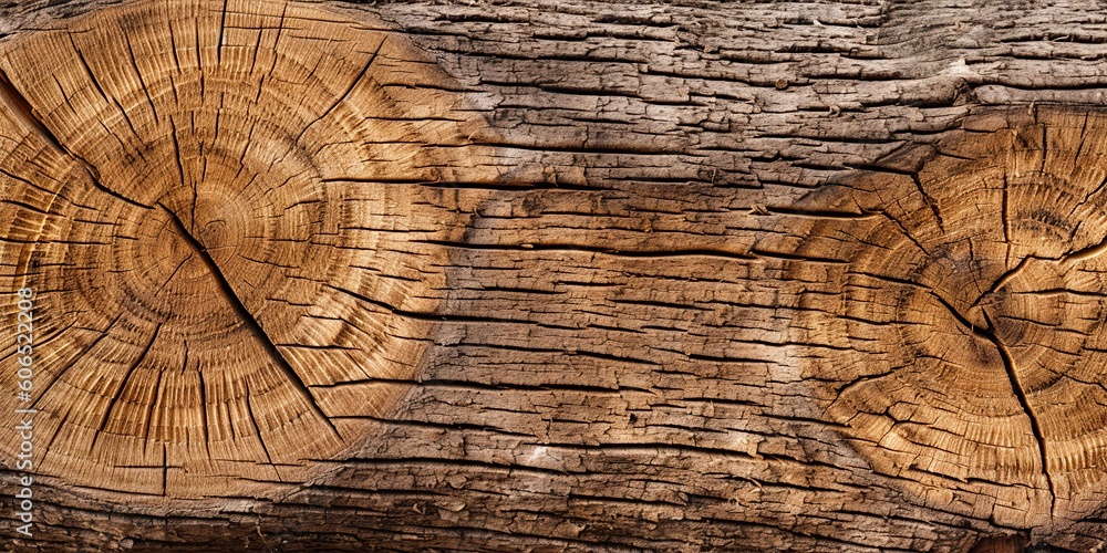 Fototapeta premium AI Generated. AI Generative. Wood forest texture pattern surface. Graphic Art