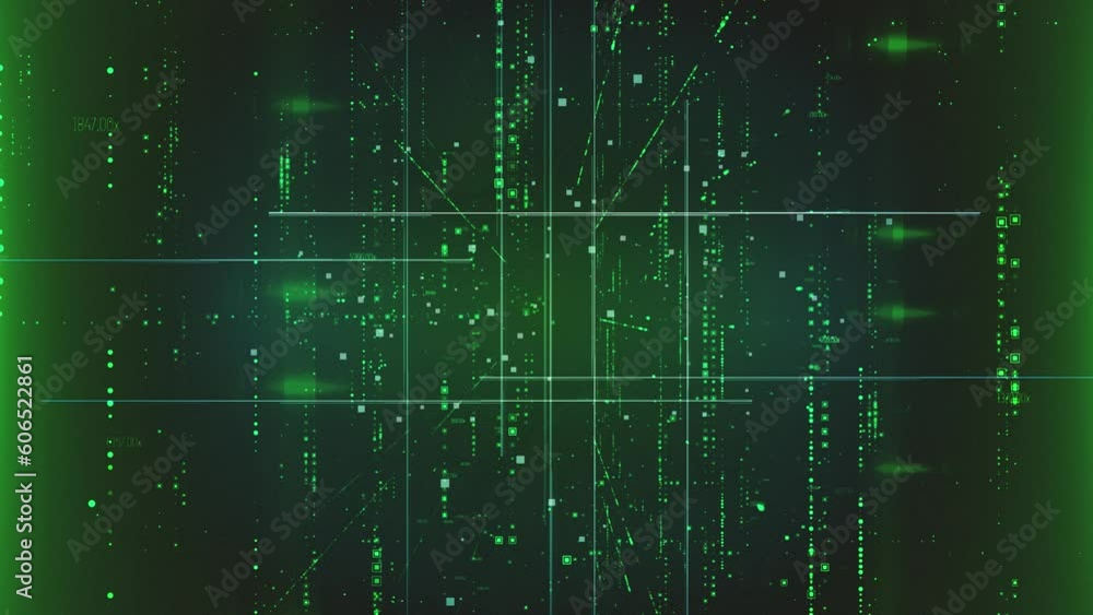 Abstract Technology Background with Geometric Digital Pattern with Lines Abstract Technology Background with Geometric Digital Pattern with Lines