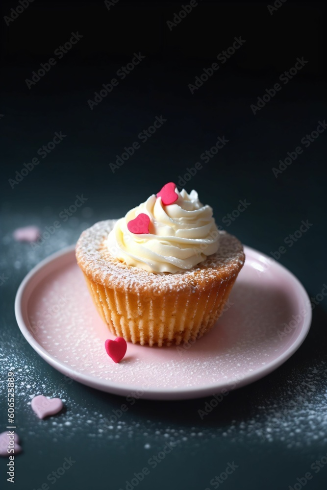 Cupcakes colorés sur un fond neutre, illustration culinaire de petit gâteaux, ia générative Cupcakes colorés sur un fond neutre, illustration culinaire de petit gâteaux, ia générative