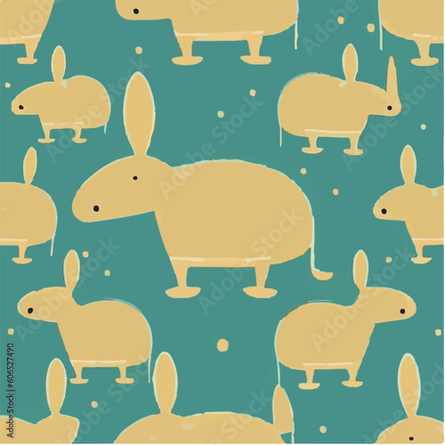 cute simple aardvark pattern, cartoon, minimal, decorate blankets, carpets, for kids, theme print design
 photo