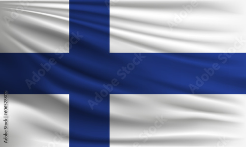 Vector flag of Finland