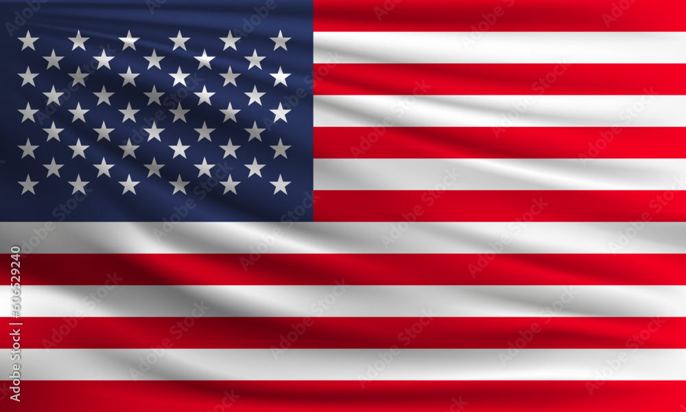 Fototapeta premium Vector flag of USA
