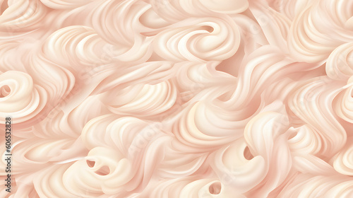 White whipped cream, Ai generative