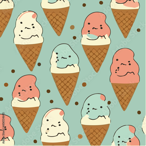 cute simple semifreddo pattern, cartoon, minimal, decorate blankets, carpets, for kids, theme print design

