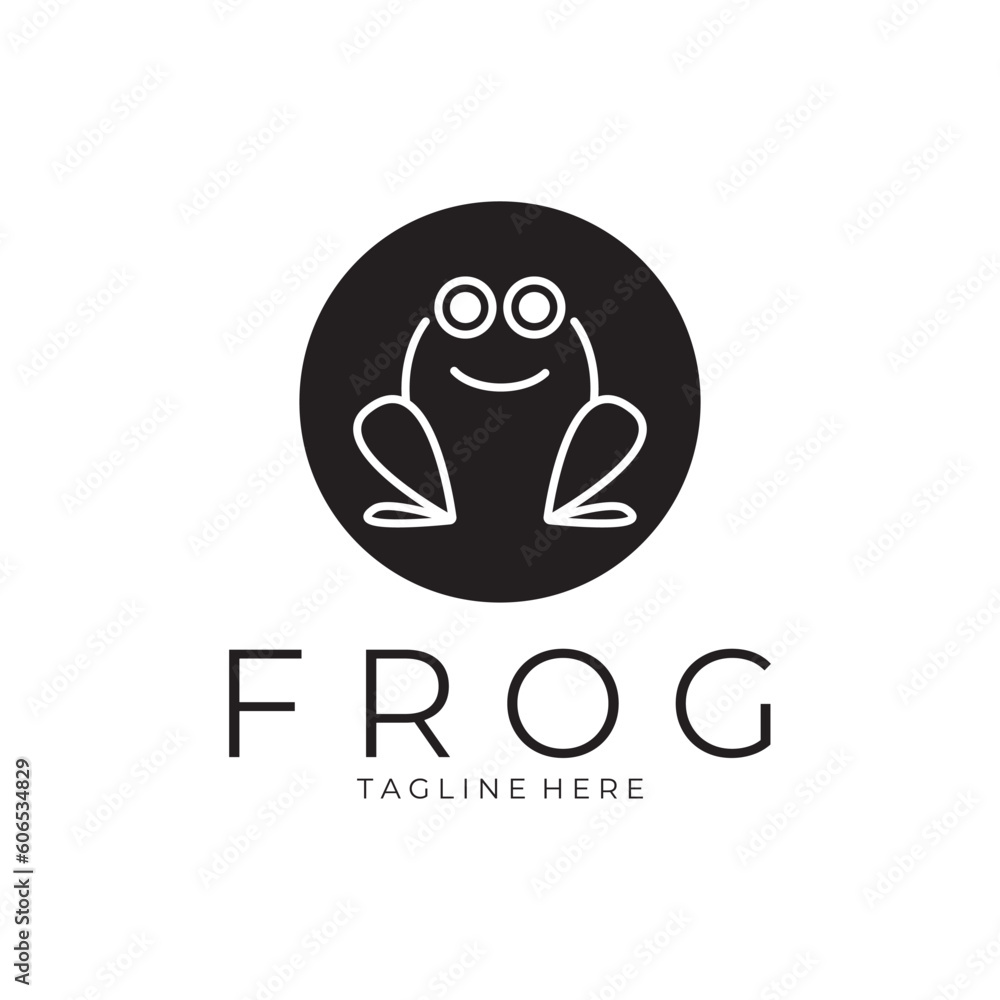 frog logo simple vector design template frog logo simple vector design template