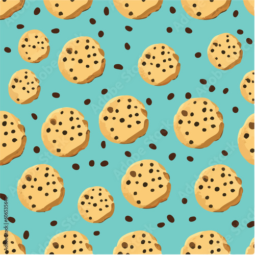 cute simple oatmeal cookie pattern, cartoon, minimal, decorate blankets, carpets, for kids, theme print design

