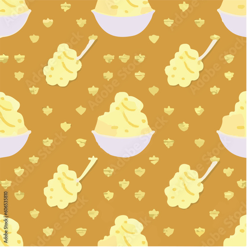 cute simple custard pattern, cartoon, minimal, decorate blankets, carpets, for kids, theme print design

