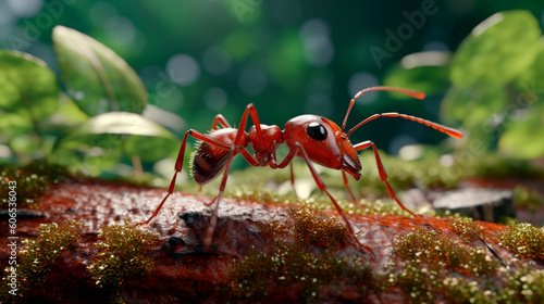 red ant on the ground © Nathan