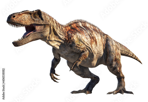 Tyrannosaurus on transparent background. Generative AI. © PNG Space