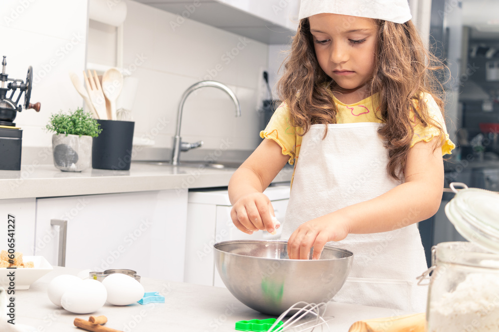 Flour Power: Girl Harnessing the Magic of Baking in the Kitchen Flour Power: Girl Harnessing the Magic of Baking in the Kitchen