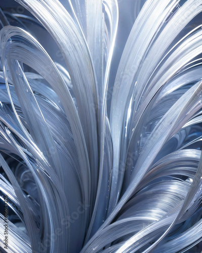 Artistic abstract background with silver chrome texture  Ai Generative